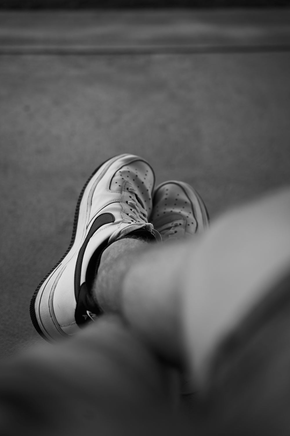 a pair of shoes on a carpet