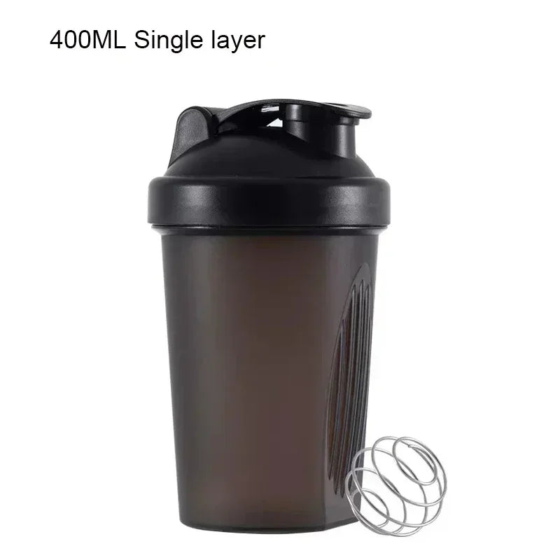 3 Layer Shaker Bottle - Protein Mixing Sports Fitness Water Cup 550ML