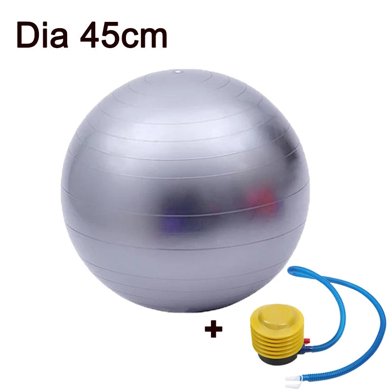 45cm Sport Yoga Ball with Inflator Pump for Pilates Fitness & Balance Training