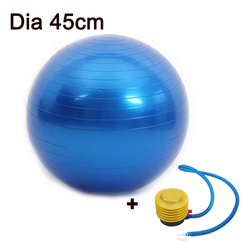 45cm Sport Yoga Ball with Inflator Pump for Pilates Fitness & Balance Training