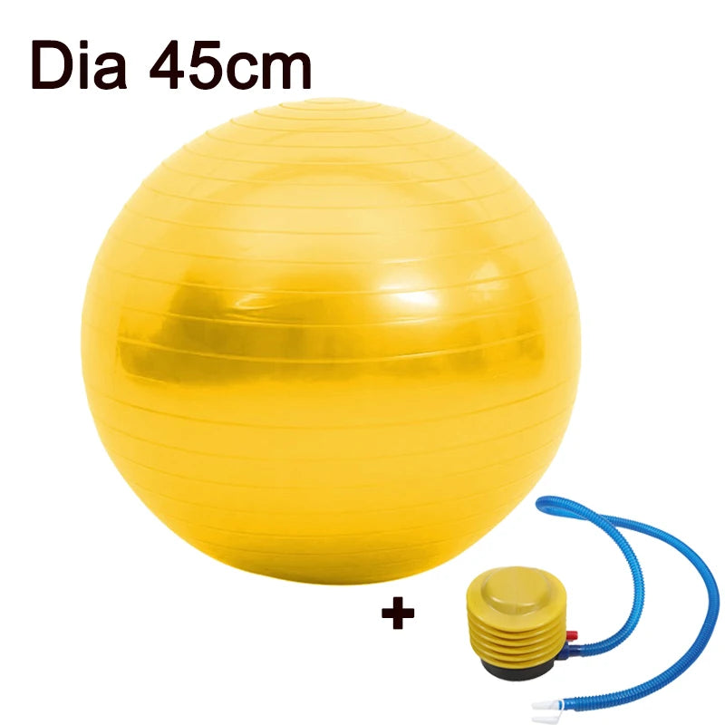 45cm Sport Yoga Ball with Inflator Pump for Pilates Fitness & Balance Training