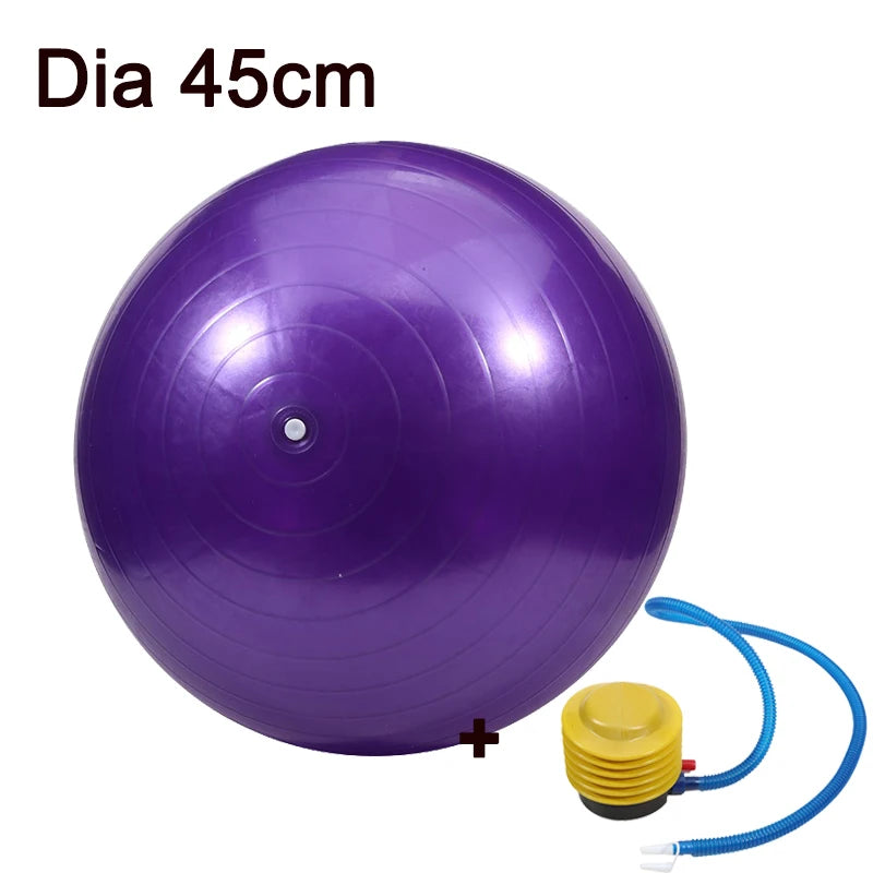 45cm Sport Yoga Ball with Inflator Pump for Pilates Fitness & Balance Training