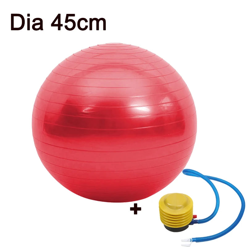 45cm Sport Yoga Ball with Inflator Pump for Pilates Fitness & Balance Training