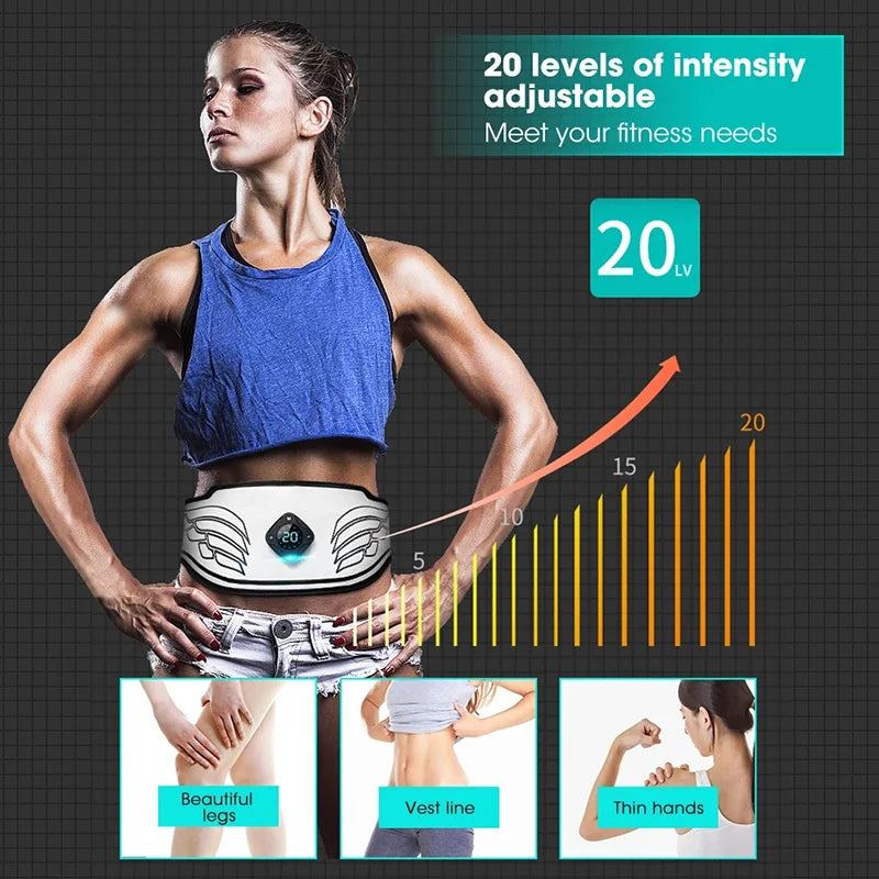 ABS Stimulator EMS Muscle Toner Belt for Abdominal Training & Weight Loss