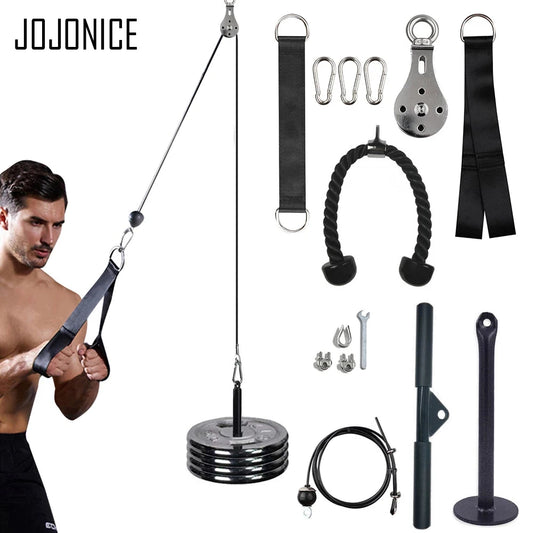 Adjustable Fitness Pulley Cable Machine System for Home Gym Training