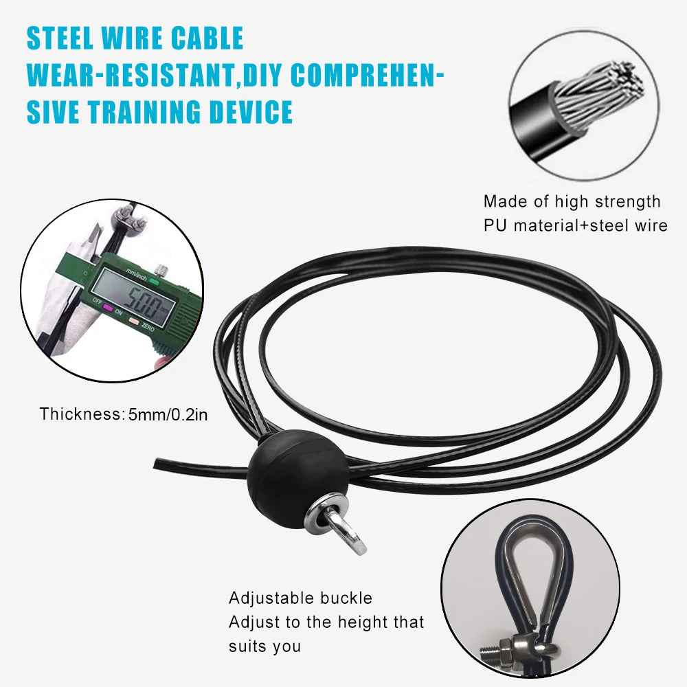 Adjustable Fitness Pulley Cable Machine System for Home Gym Training