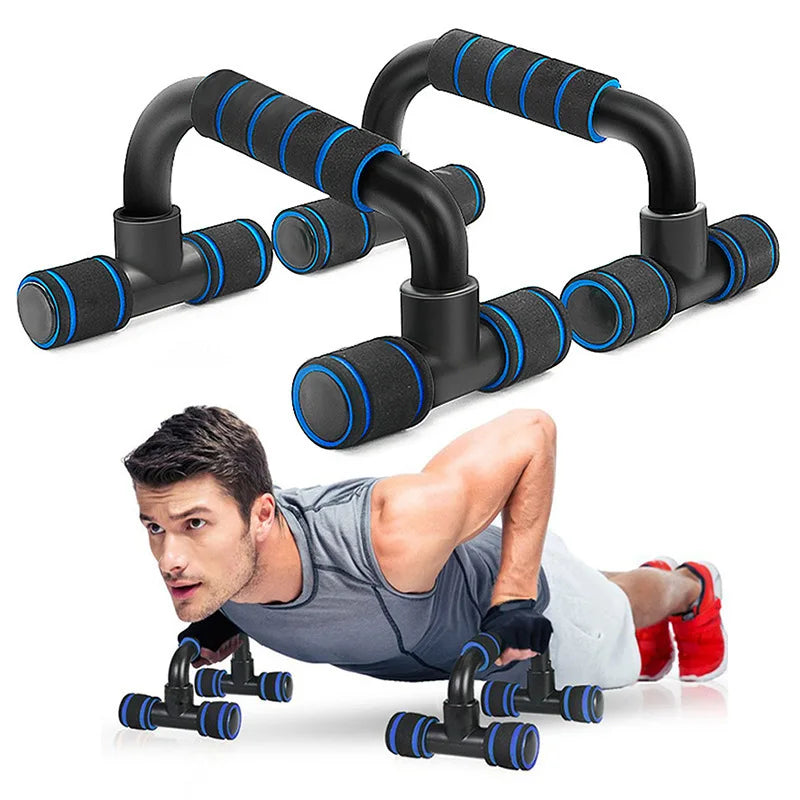 Non-Slip H-Shaped Push Up Bars for Home Fitness & Chest Muscle Training