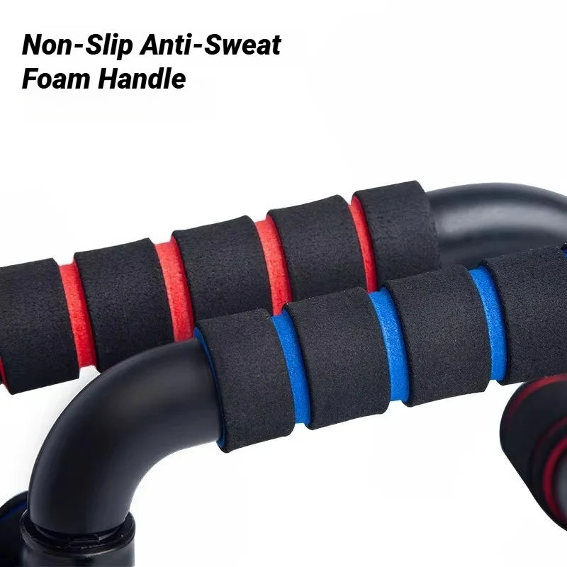 Non-Slip H-Shaped Push Up Bars for Home Fitness & Chest Muscle Training