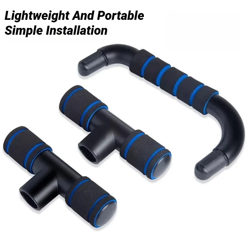 Non-Slip H-Shaped Push Up Bars for Home Fitness & Chest Muscle Training