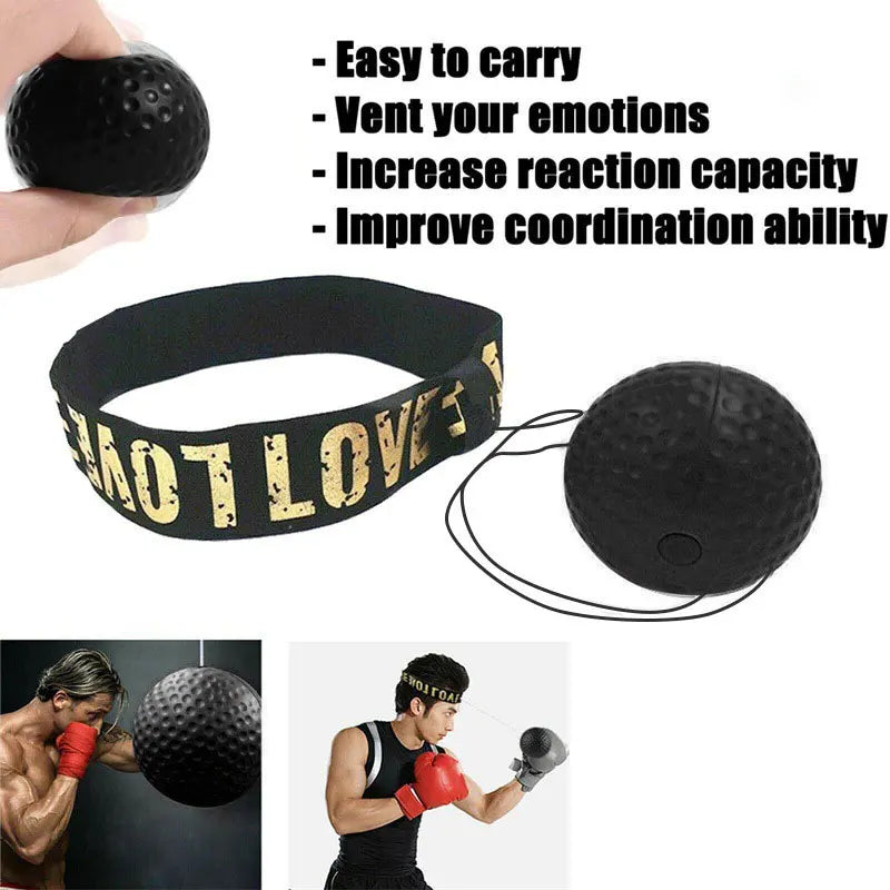 Head-Mounted Speed Ball for Boxing Training & Reaction Coordination