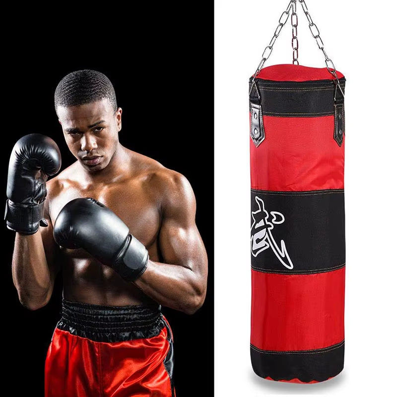 Heavy Punch Bag with Metal Chain Hook for Boxing & Martial Arts Training