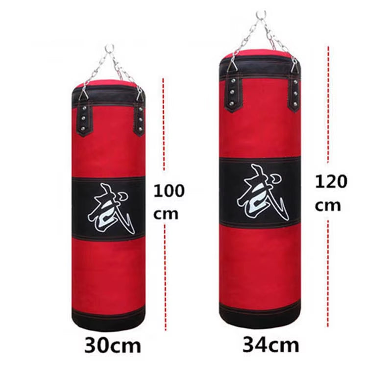 Heavy Punch Bag with Metal Chain Hook for Boxing & Martial Arts Training