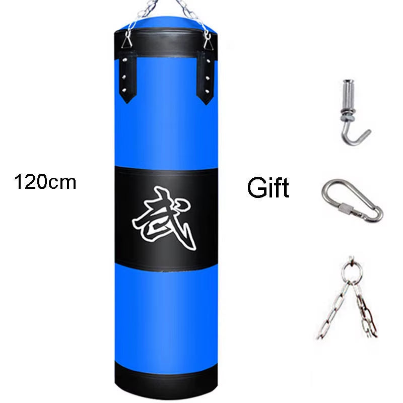 Heavy Punch Bag with Metal Chain Hook for Boxing & Martial Arts Training