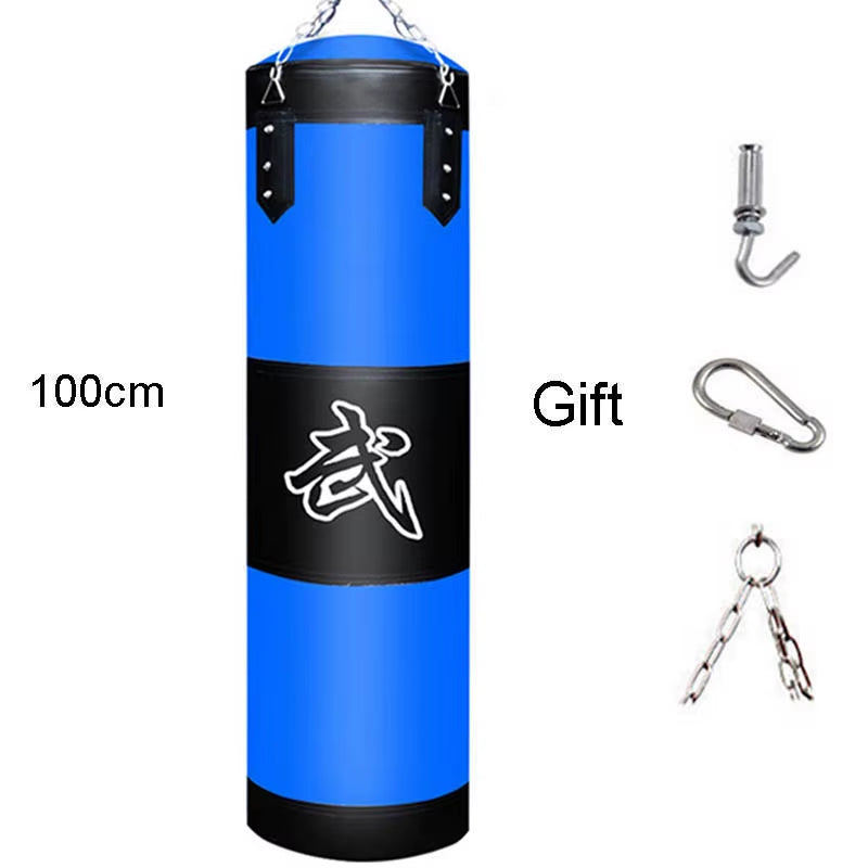 Heavy Punch Bag with Metal Chain Hook for Boxing & Martial Arts Training