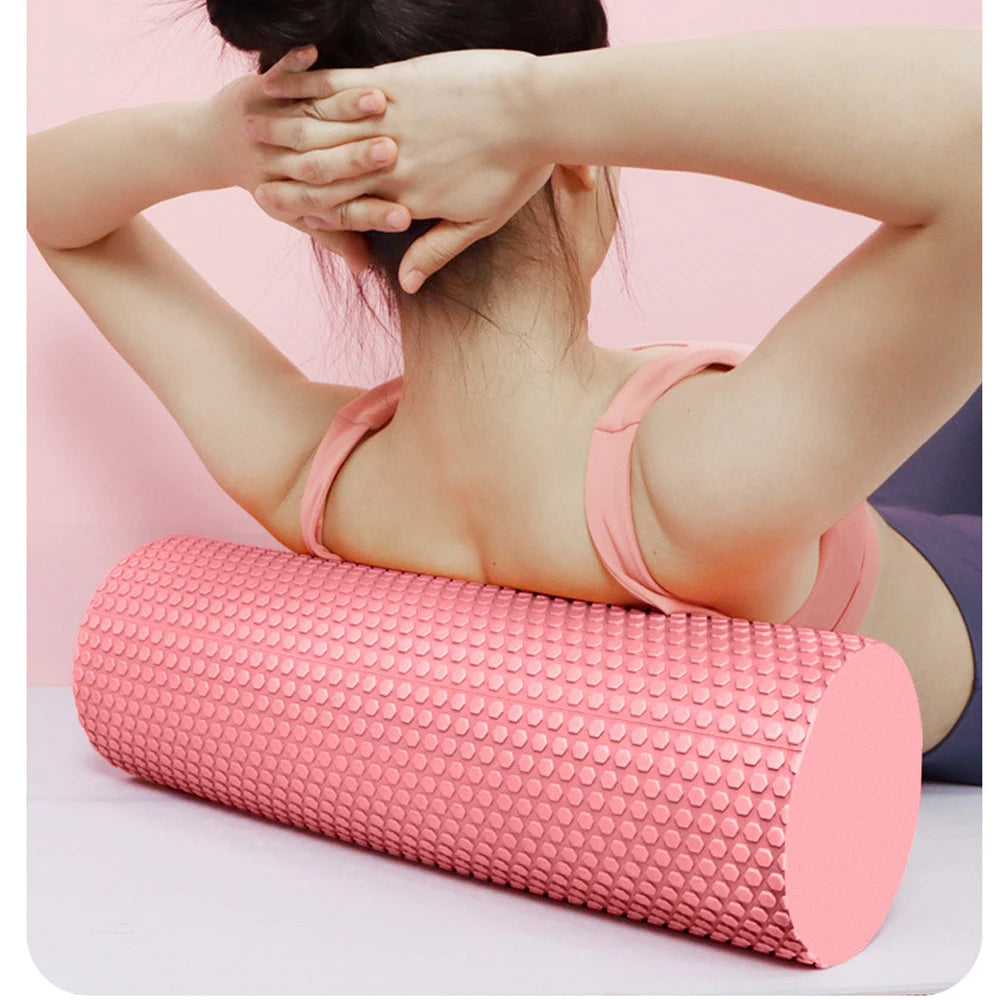 Hexagonal EVA Foam Roller with Enhanced Grip for Pilates & Home Workouts