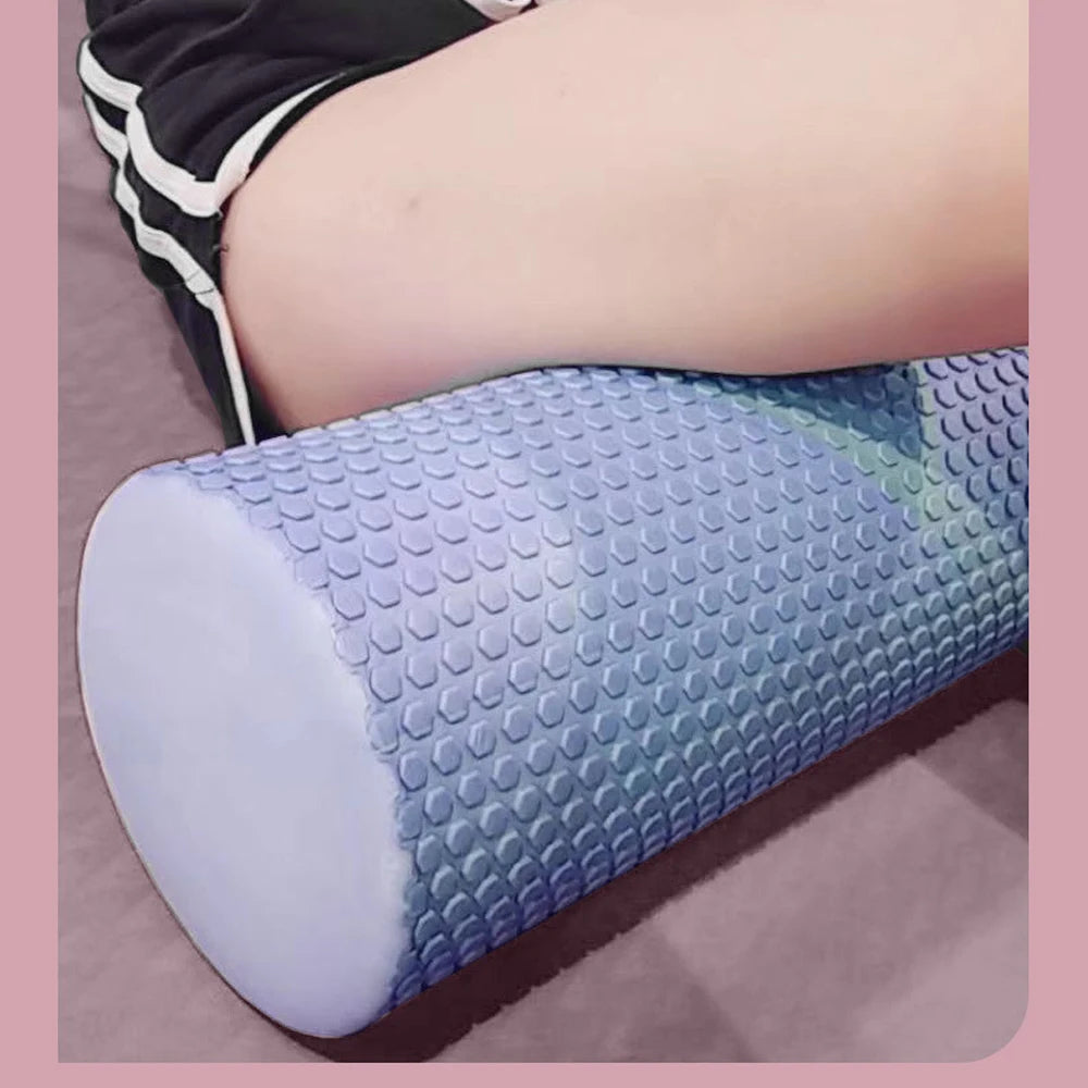 Hexagonal EVA Foam Roller with Enhanced Grip for Pilates & Home Workouts