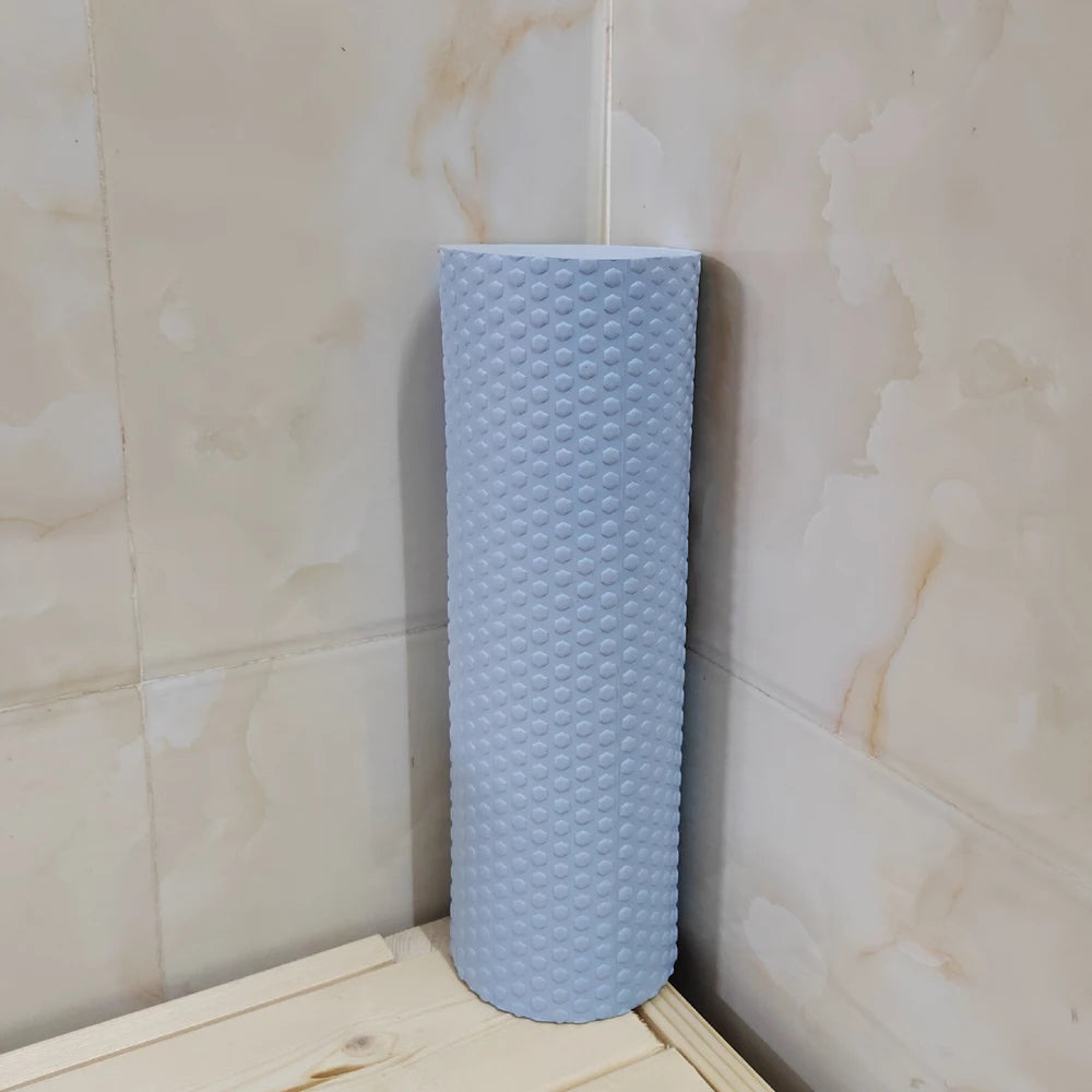 Hexagonal EVA Foam Roller with Enhanced Grip for Pilates & Home Workouts