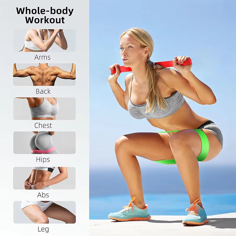 Hip Resistance Bands for Yoga Fitness & Leg Squat Training