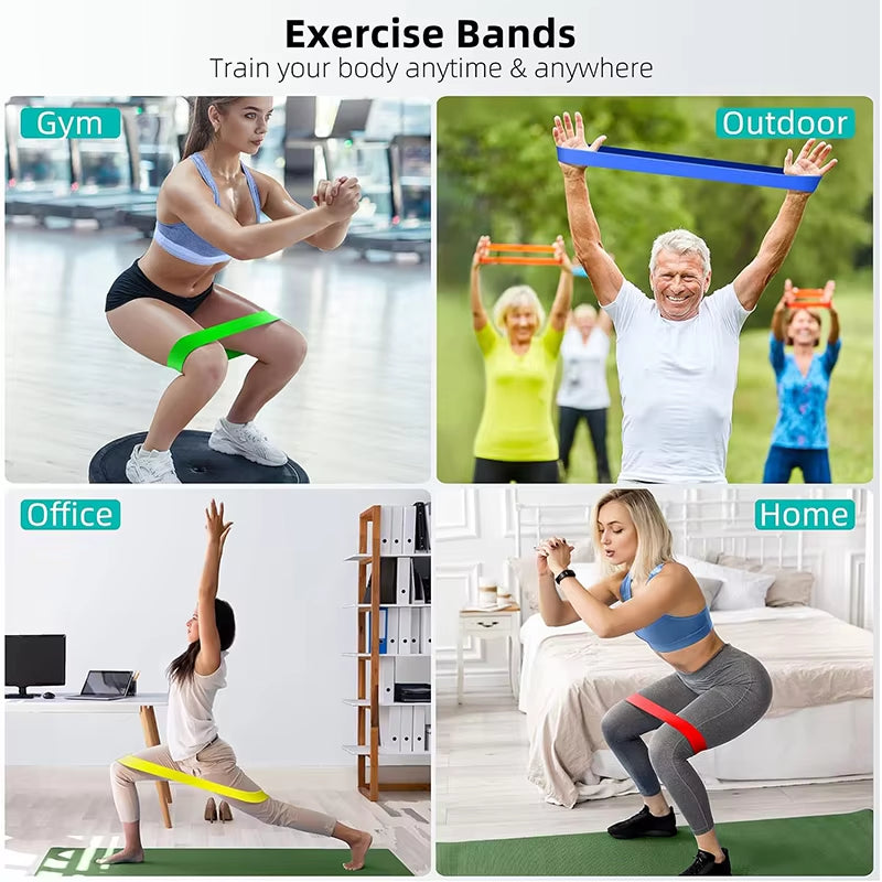 Hip Resistance Bands for Yoga Fitness & Leg Squat Training