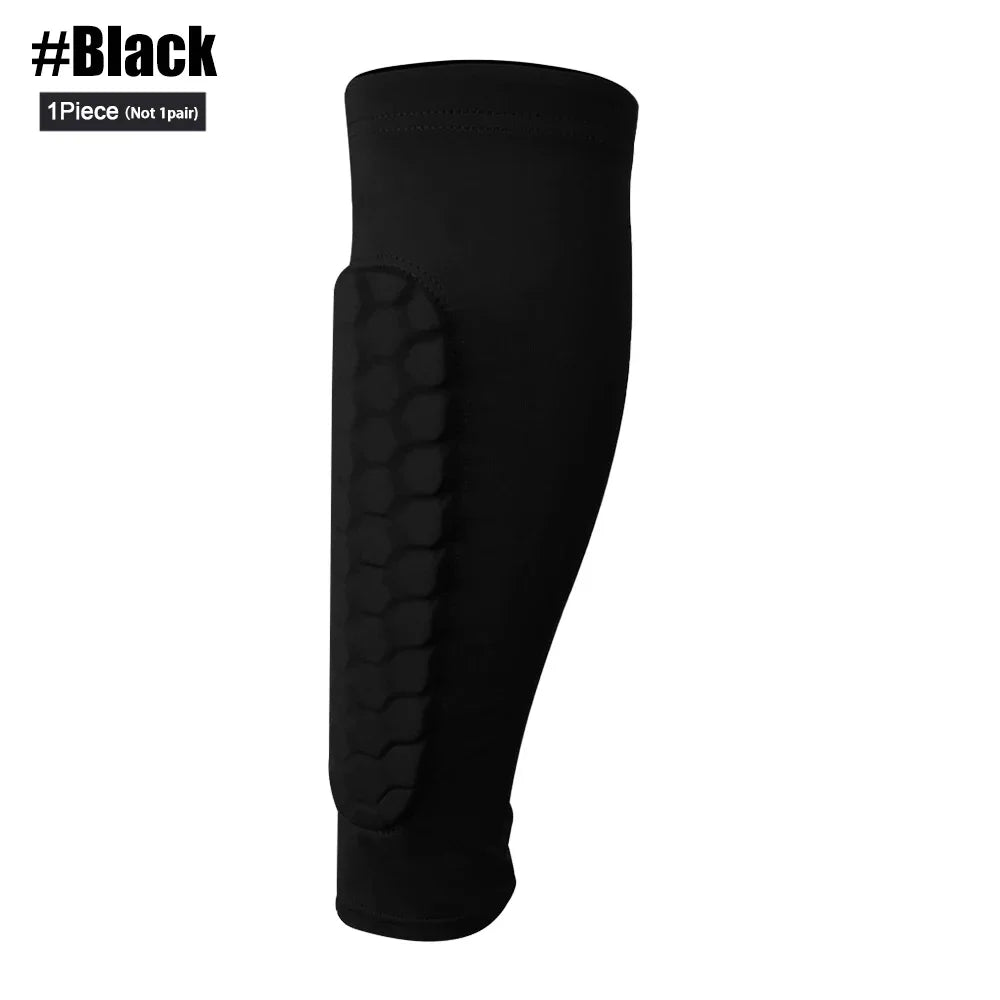 Honeycomb Soccer Shin Guards with Protective Leg Sleeves for Football