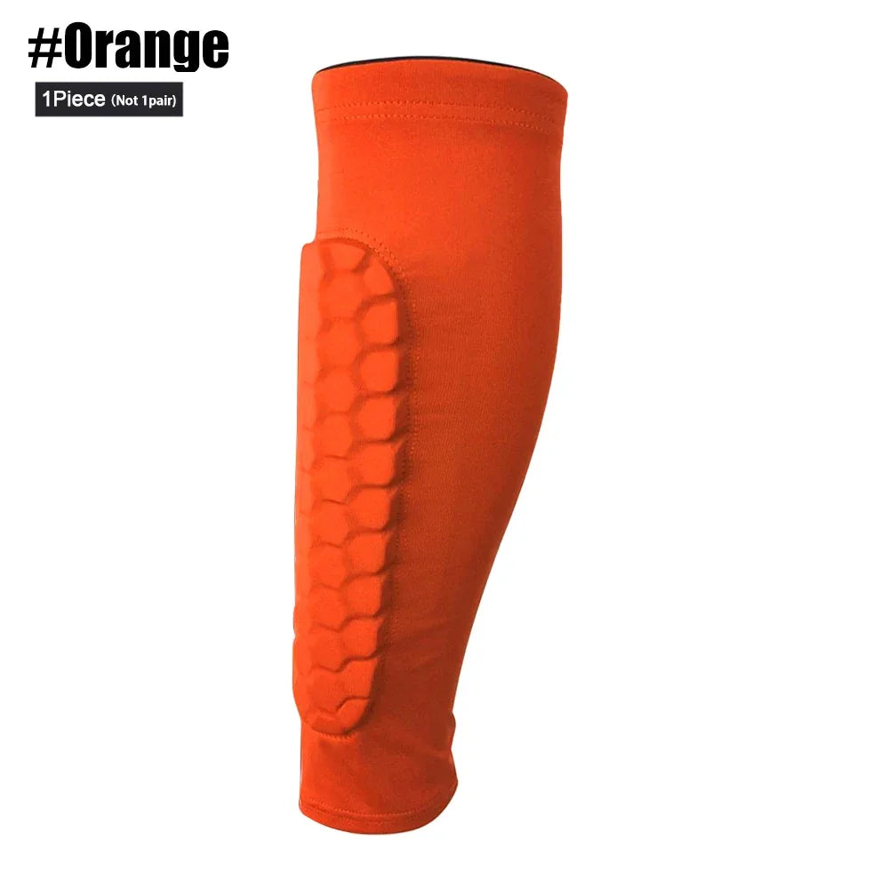 Honeycomb Soccer Shin Guards with Protective Leg Sleeves for Football