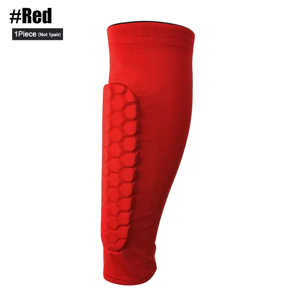 Honeycomb Soccer Shin Guards with Protective Leg Sleeves for Football
