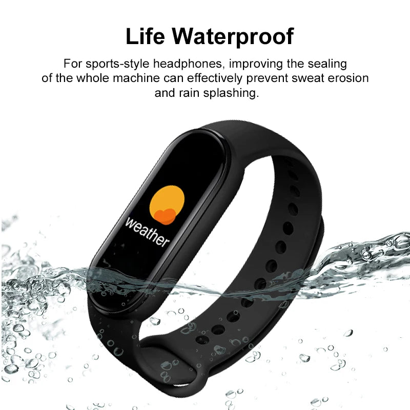 M6 Fitness Smart Watch with Heart Rate & Sports Tracking for Active Lifestyle