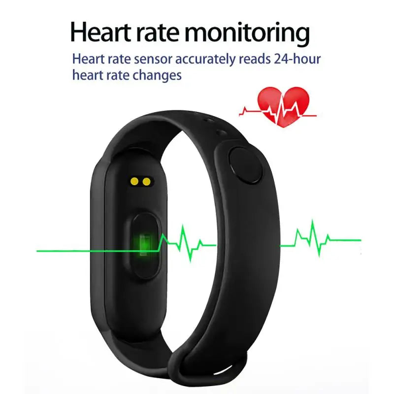 M6 Fitness Smart Watch with Heart Rate & Sports Tracking for Active Lifestyle