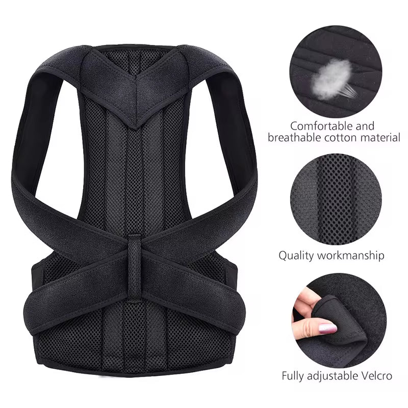 Back Posture Corrector with Clavicle Support & Shoulder Alignment Brace