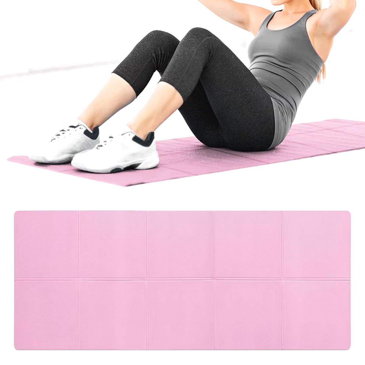 Premium EVA Yoga Mat with Anti-Slip Surface for Exercise & Pilates Training