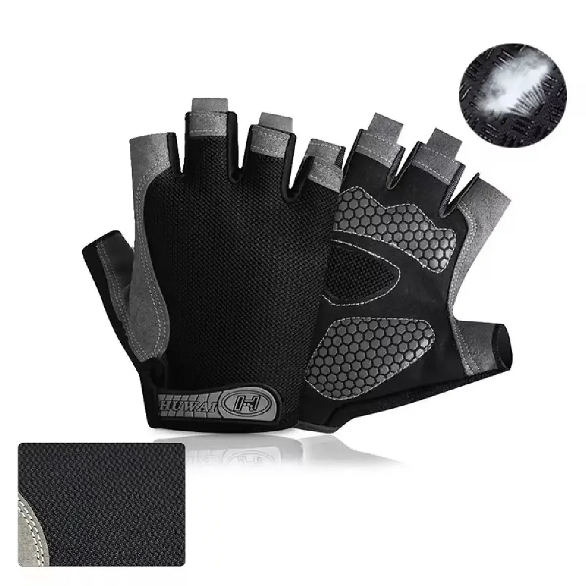 Professional Anti-Slip Half Finger Gloves for Gym Fitness & Cycling
