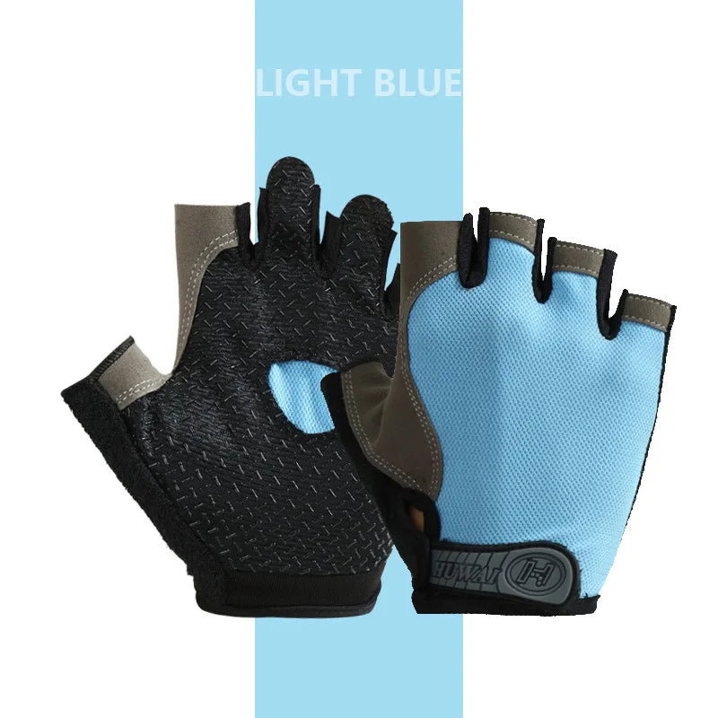 Professional Anti-Slip Half Finger Gloves for Gym Fitness & Cycling