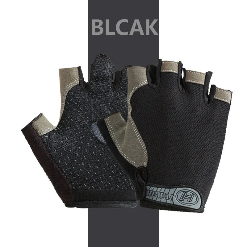 Professional Anti-Slip Half Finger Gloves for Gym Fitness & Cycling