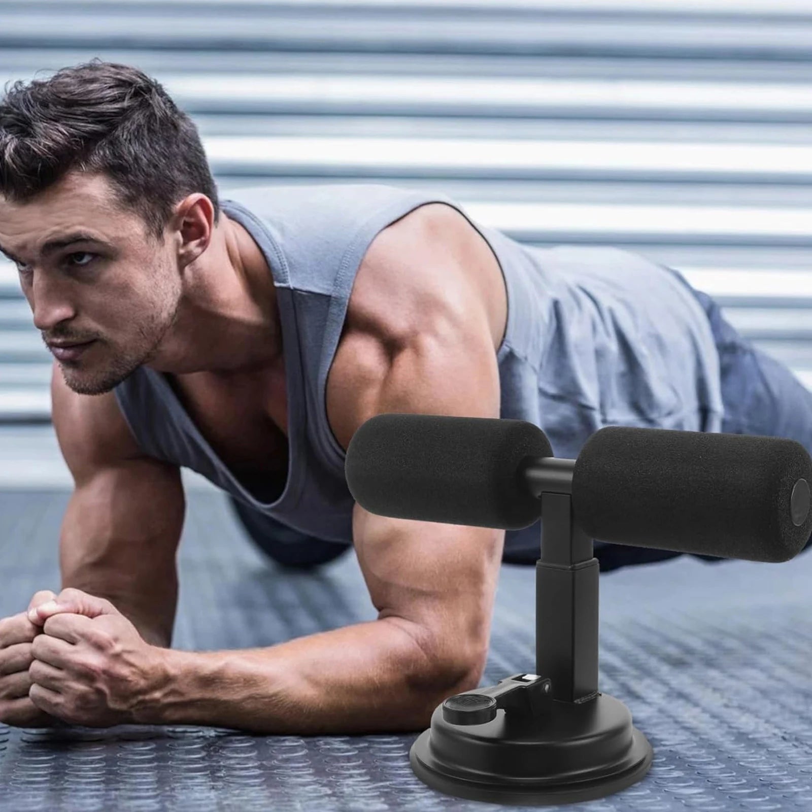 Sit Up Assist Suction Cup Device for Home Abdominal Training & Foot Fixation