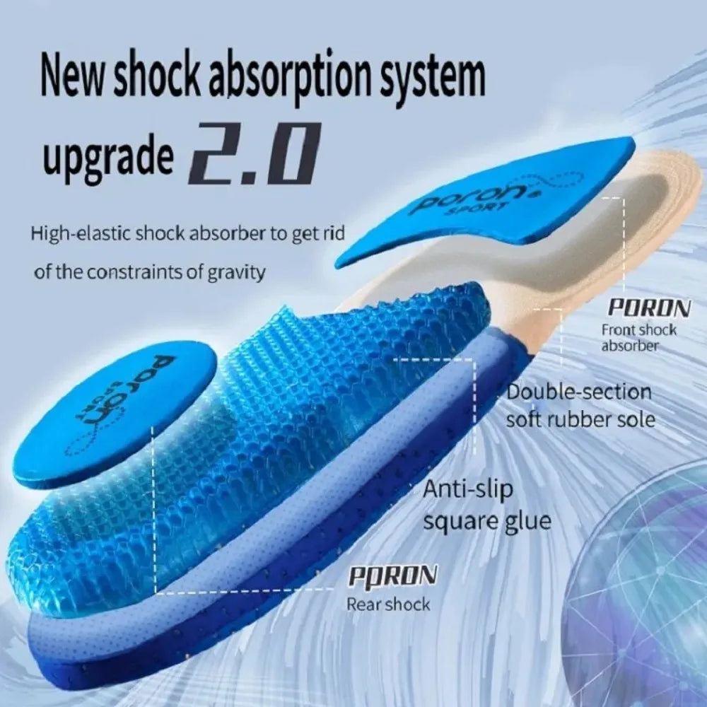 Sport Insoles for Men Women Arch Support Breathable Shock Absorption Shoes Pad Outdoor Running Feet Care Sneakers Sole Insoles