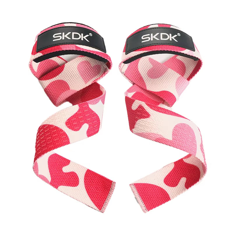Weightlifting Straps with Anti-Slip Silicone for Strength Training & Wrist Support