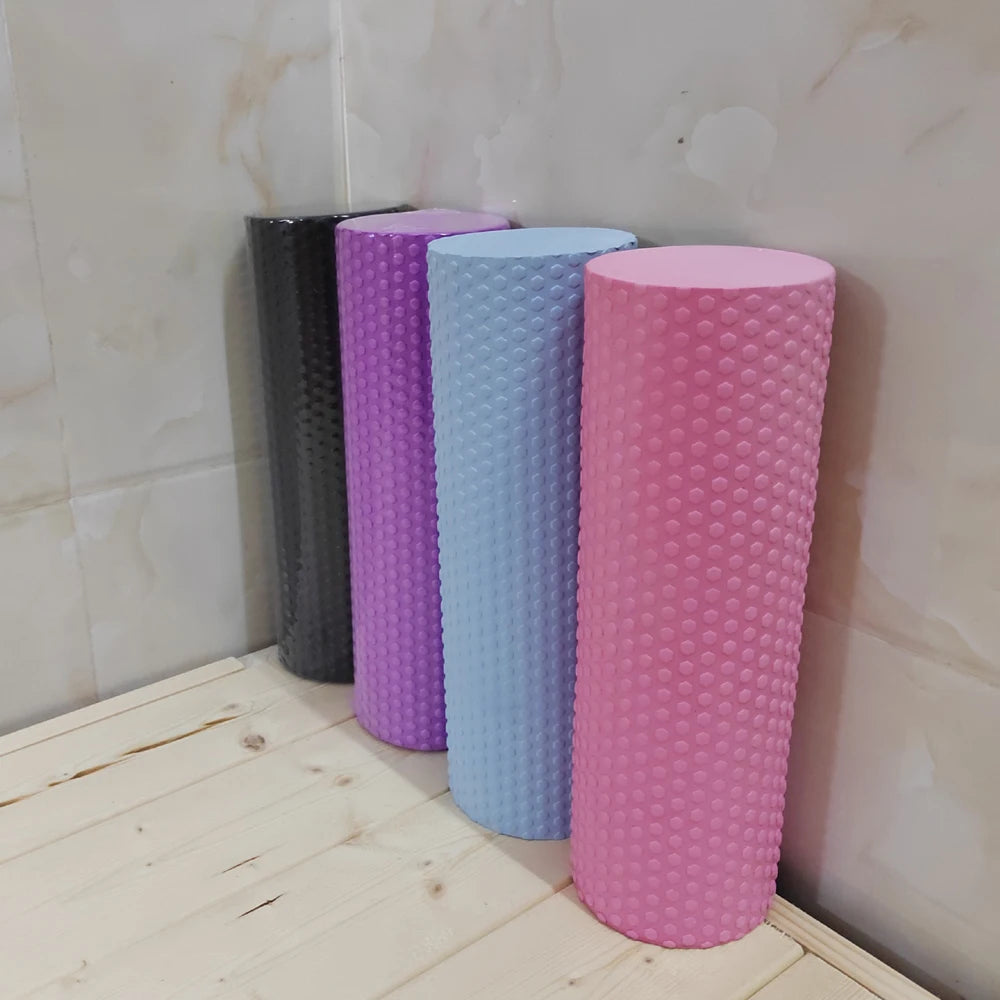 Hexagonal EVA Foam Roller with Enhanced Grip for Pilates & Home Workouts