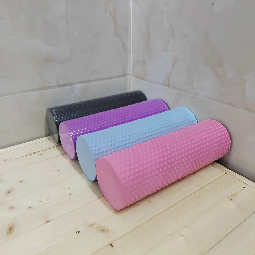 Hexagonal EVA Foam Roller with Enhanced Grip for Pilates & Home Workouts