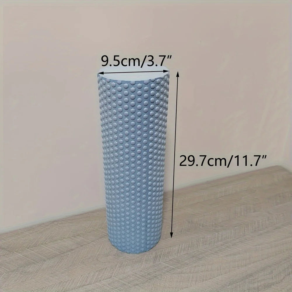 Hexagonal EVA Foam Roller with Enhanced Grip for Pilates & Home Workouts