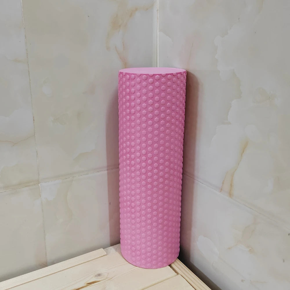 Hexagonal EVA Foam Roller with Enhanced Grip for Pilates & Home Workouts