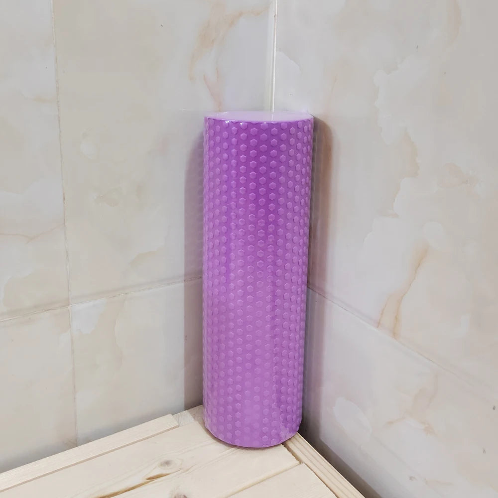 Hexagonal EVA Foam Roller with Enhanced Grip for Pilates & Home Workouts