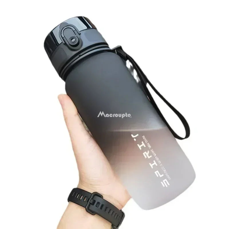  Large Capacity Sports Water Bottle - 0.5L/1L Leak Proof Colorful Portable Gym Fitness