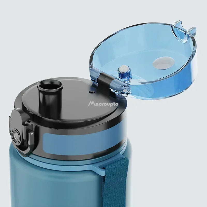  Large Capacity Sports Water Bottle - 0.5L/1L Leak Proof Colorful Portable Gym Fitness