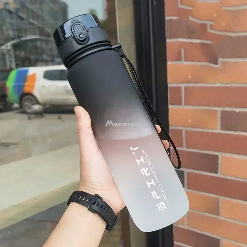  Large Capacity Sports Water Bottle - 0.5L/1L Leak Proof Colorful Portable Gym Fitness