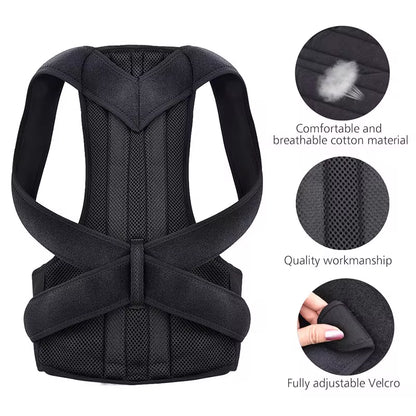 Back Posture Corrector with Clavicle Support & Shoulder Alignment Brace