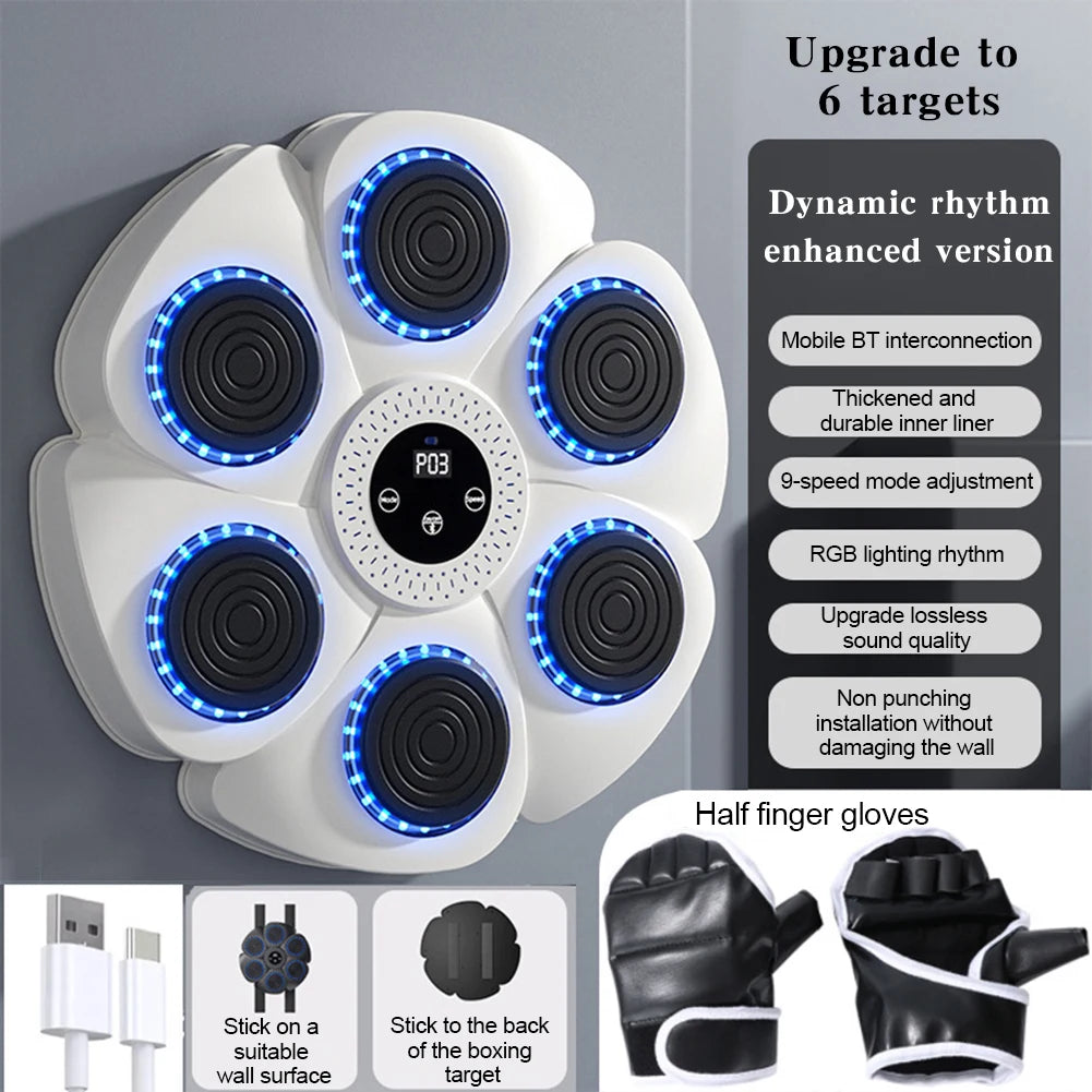 Smart Music Boxing Machine for Home Fitness Training & Response Exercise