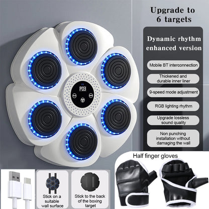 Smart Music Boxing Machine for Home Fitness Training & Response Exercise